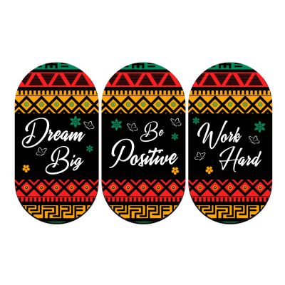 Positive Wooden Wall Hanging Set of 3 – Dream Big, Be Positive & Work Hard Quotes